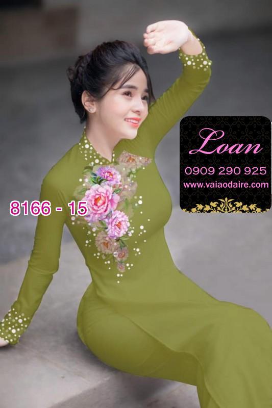 Vải áo dài hoa 3D