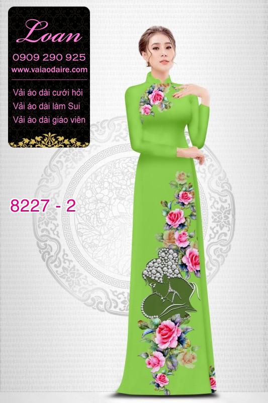 Vải áo dài hoa dây Vải áo dài hoa dây