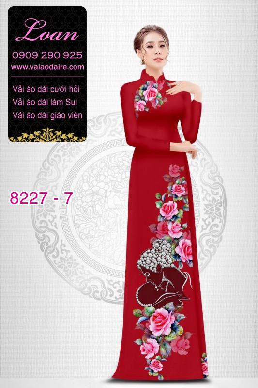 Vải áo dài hoa dây Vải áo dài hoa dây