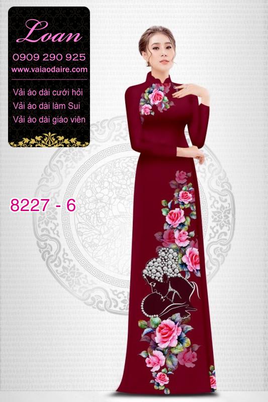 Vải áo dài hoa dây Vải áo dài hoa dây