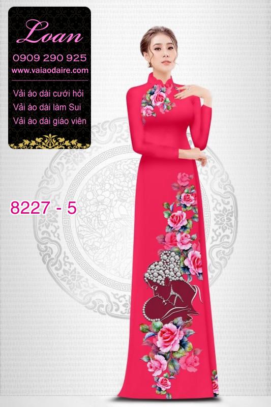 Vải áo dài hoa dây Vải áo dài hoa dây