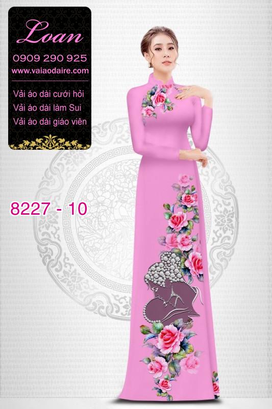 Vải áo dài hoa dây Vải áo dài hoa dây