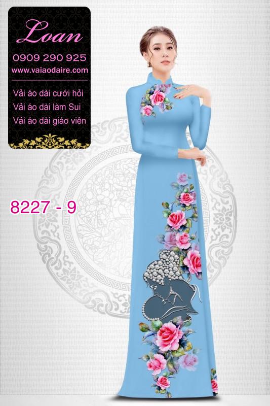 Vải áo dài hoa dây Vải áo dài hoa dây