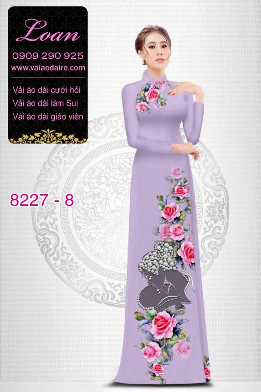 Vải áo dài hoa dây Vải áo dài hoa dây