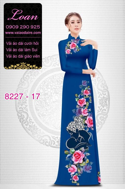 Vải áo dài hoa dây Vải áo dài hoa dây