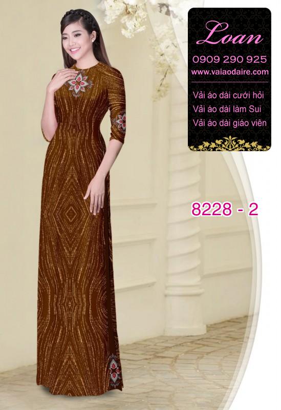 Vải áo dài hoa văn dọc