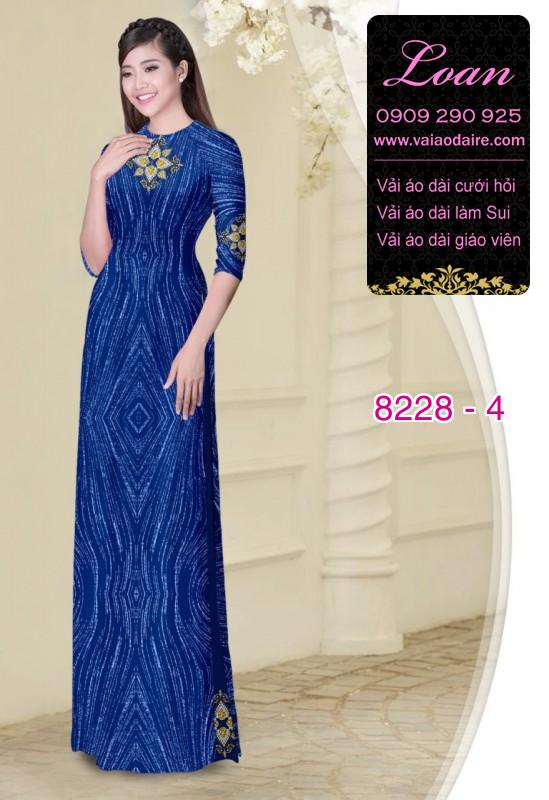 Vải áo dài hoa văn dọc