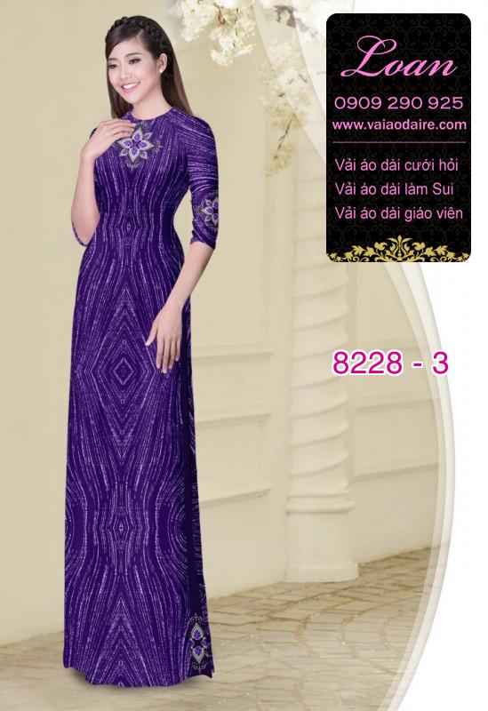 Vải áo dài hoa văn dọc