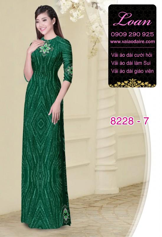 Vải áo dài hoa văn dọc