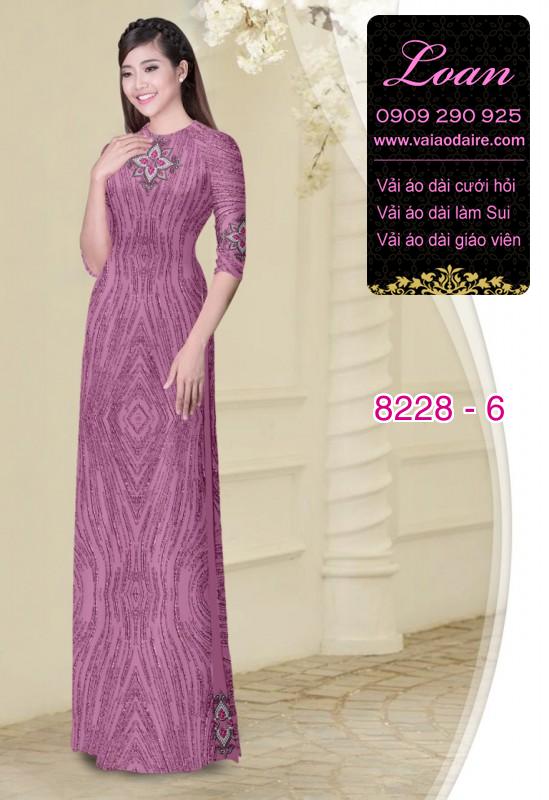 Vải áo dài hoa văn dọc