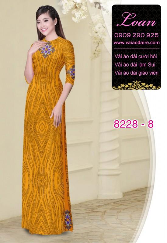 Vải áo dài hoa văn dọc