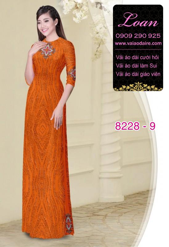 Vải áo dài hoa văn dọc