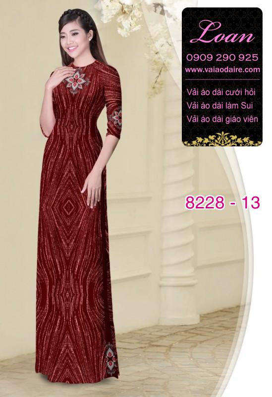 Vải áo dài hoa văn dọc