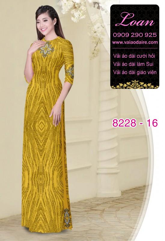 Vải áo dài hoa văn dọc