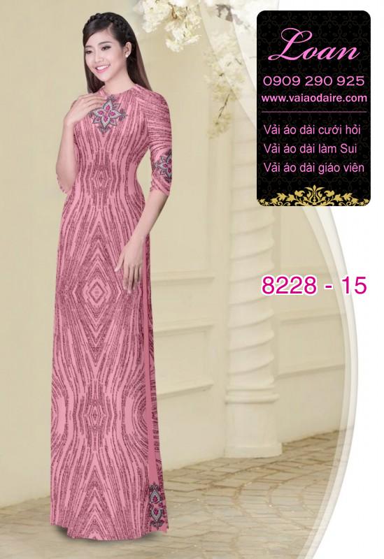 Vải áo dài hoa văn dọc
