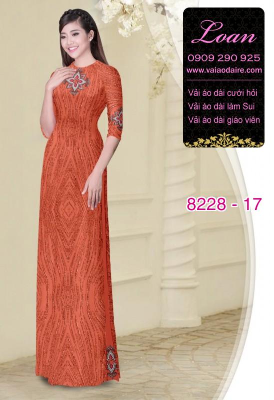 Vải áo dài hoa văn dọc