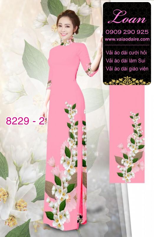 Vải áo dài hoa dây