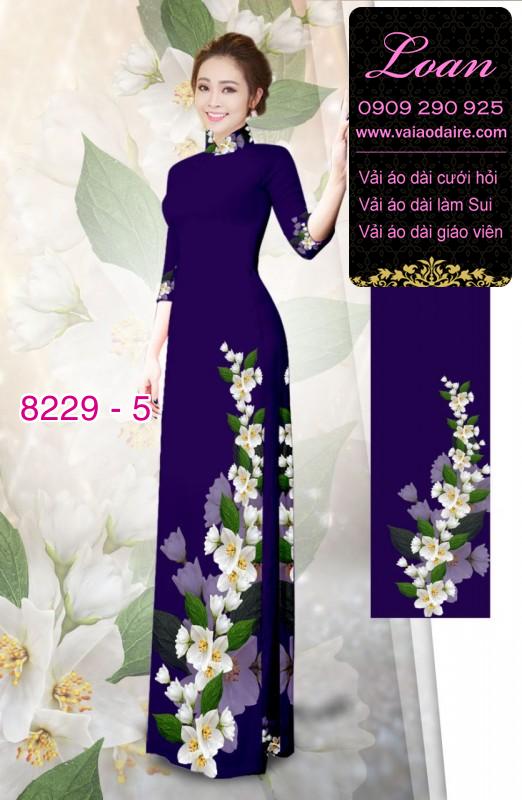 Vải áo dài hoa dây