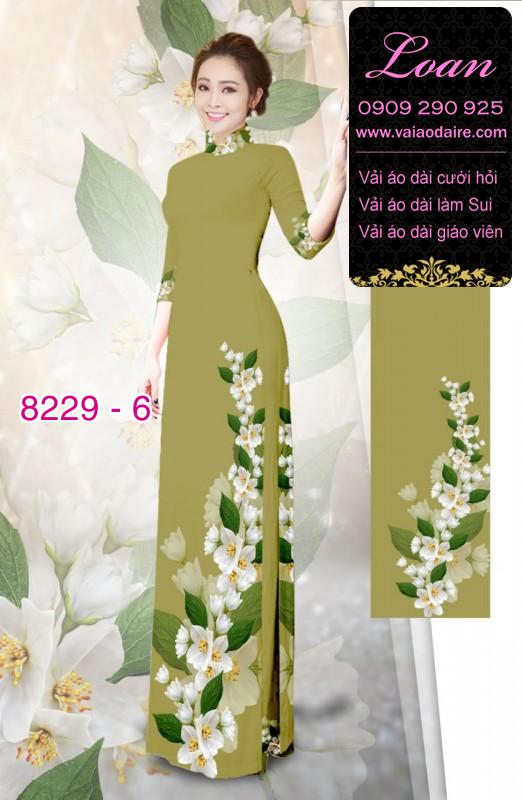 Vải áo dài hoa dây