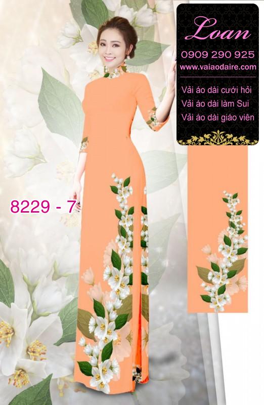 Vải áo dài hoa dây