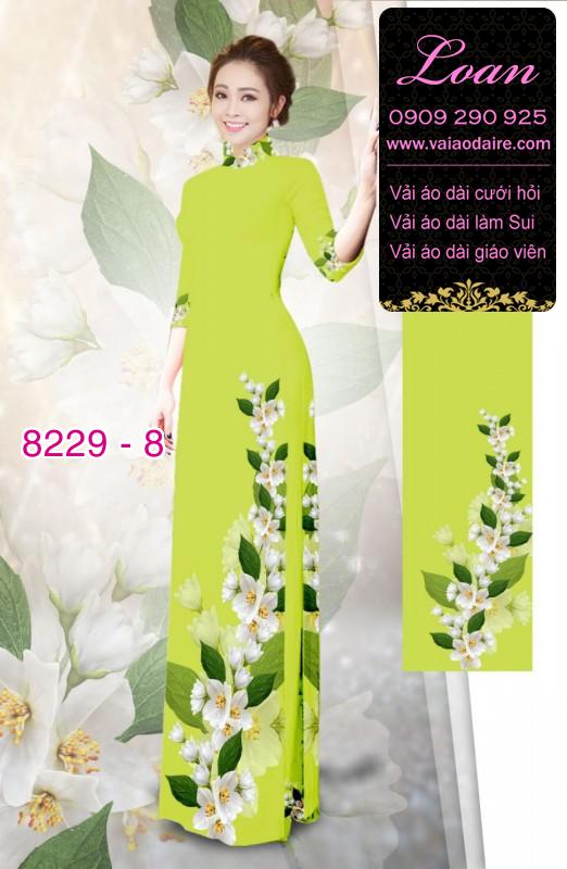 Vải áo dài hoa dây