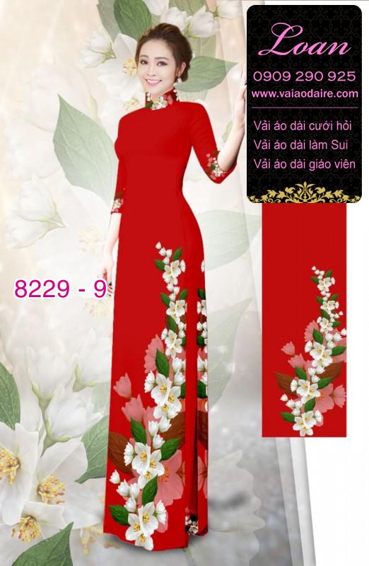Vải áo dài hoa dây