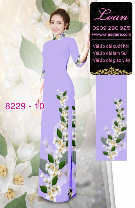 Vải áo dài hoa dây