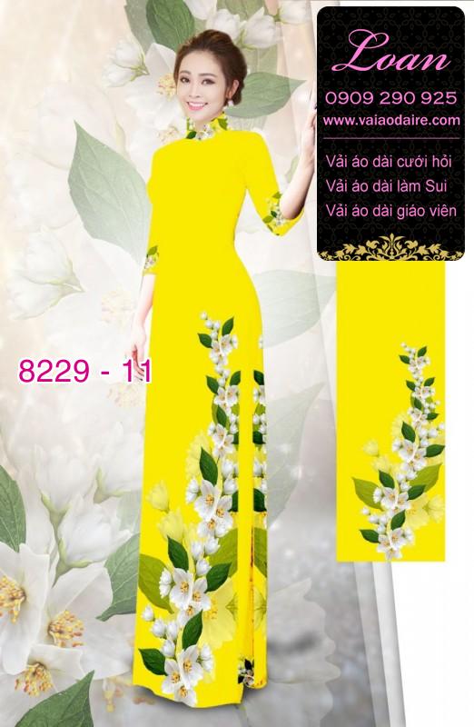 Vải áo dài hoa dây