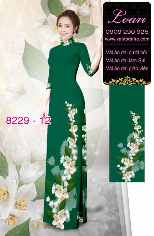 Vải áo dài hoa dây