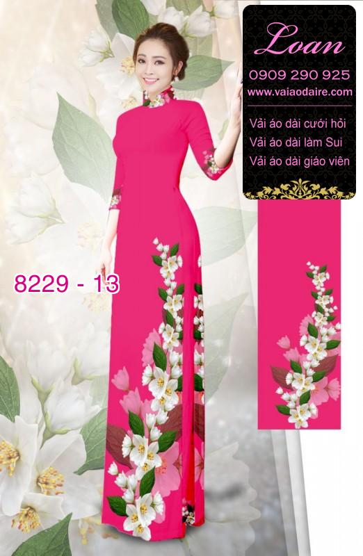 Vải áo dài hoa dây
