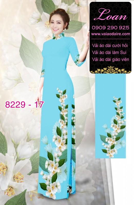 Vải áo dài hoa dây