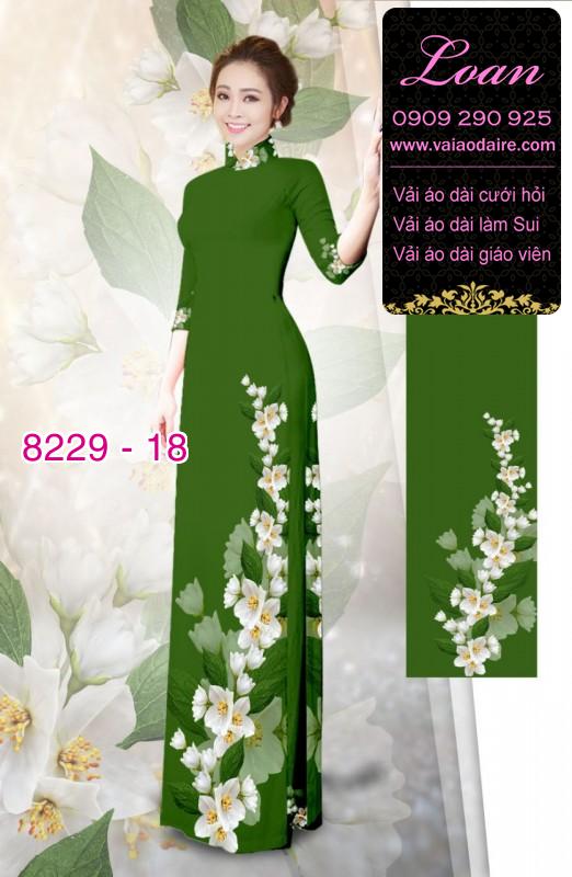 Vải áo dài hoa dây