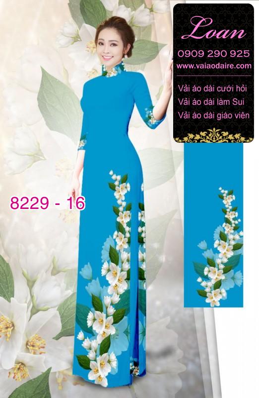 Vải áo dài hoa dây