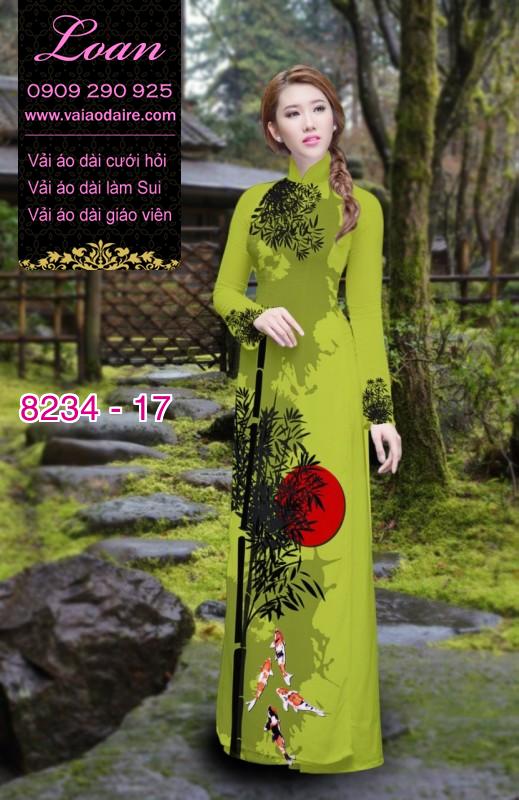 Vải áo dài cành Trúc