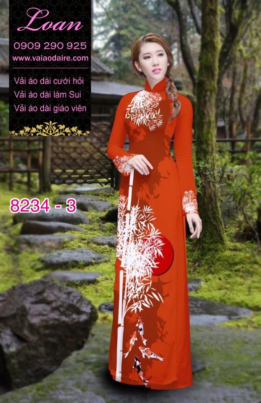 Vải áo dài cành Trúc