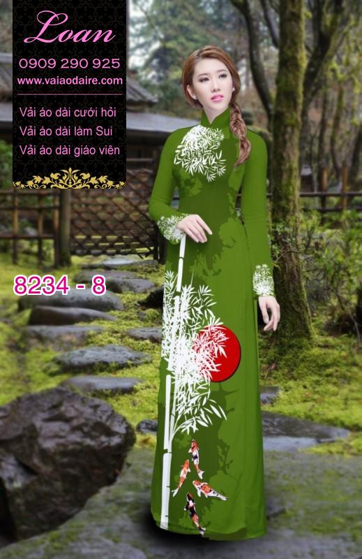 Vải áo dài cành Trúc
