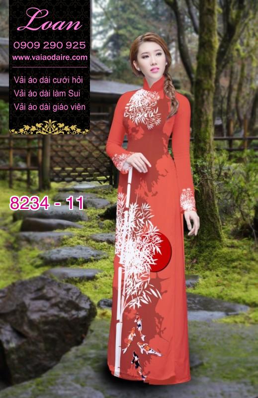 Vải áo dài cành Trúc