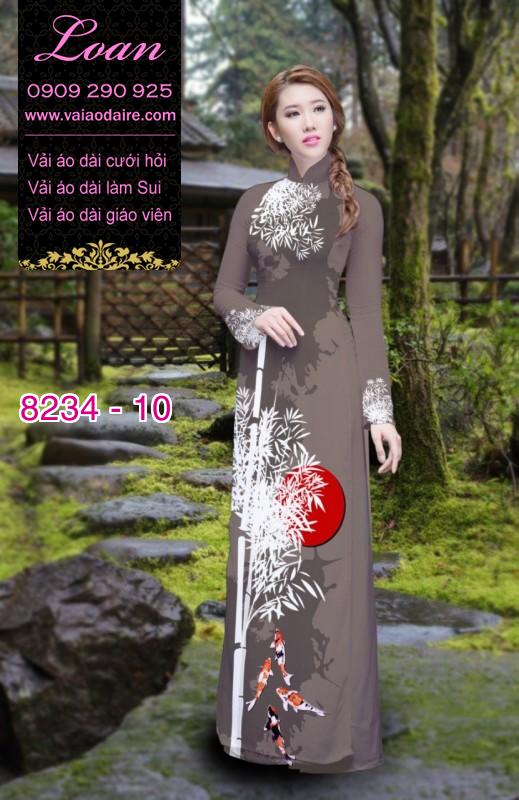 Vải áo dài cành Trúc