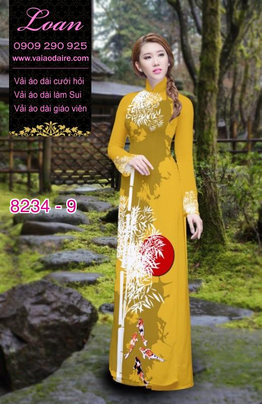 Vải áo dài cành Trúc
