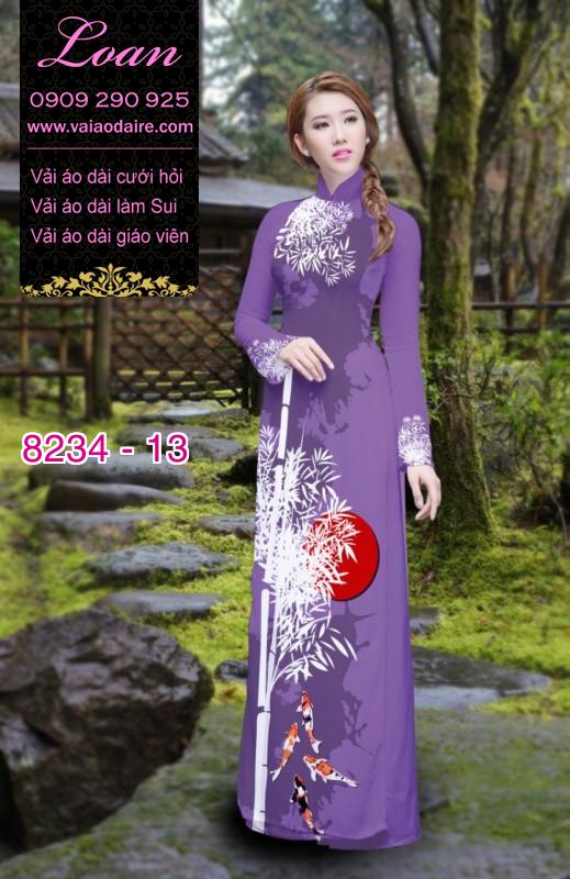 Vải áo dài cành Trúc