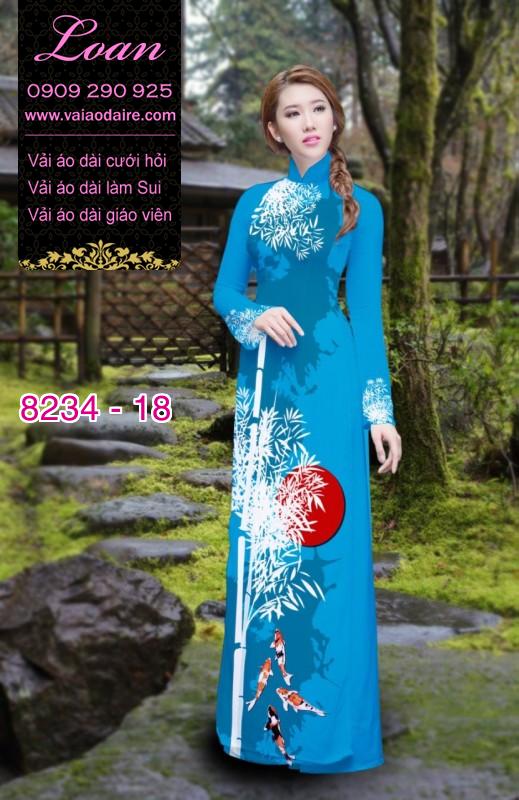 Vải áo dài cành Trúc
