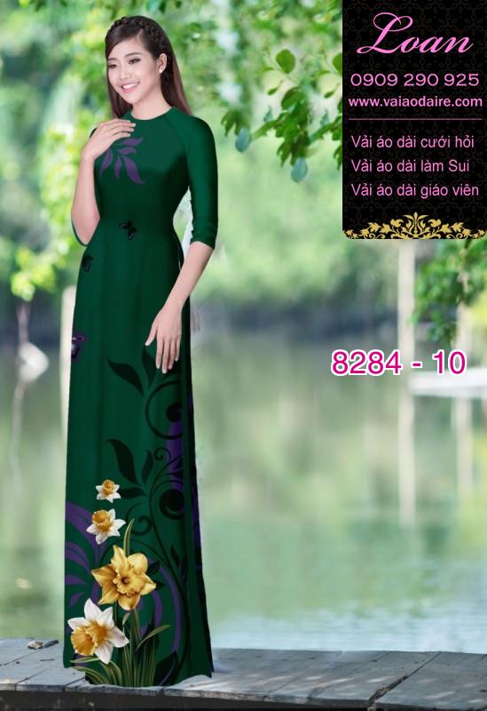 Vải áo dài hoa dây