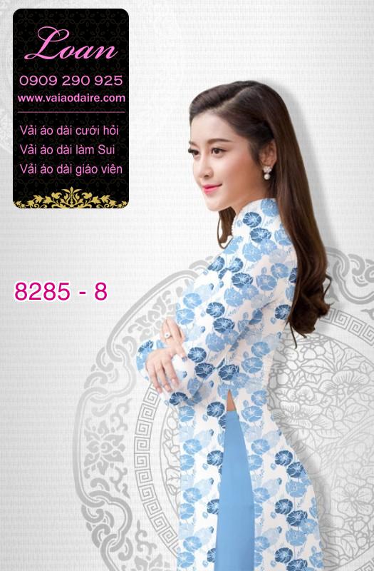 Vải áo dài hoa nhí