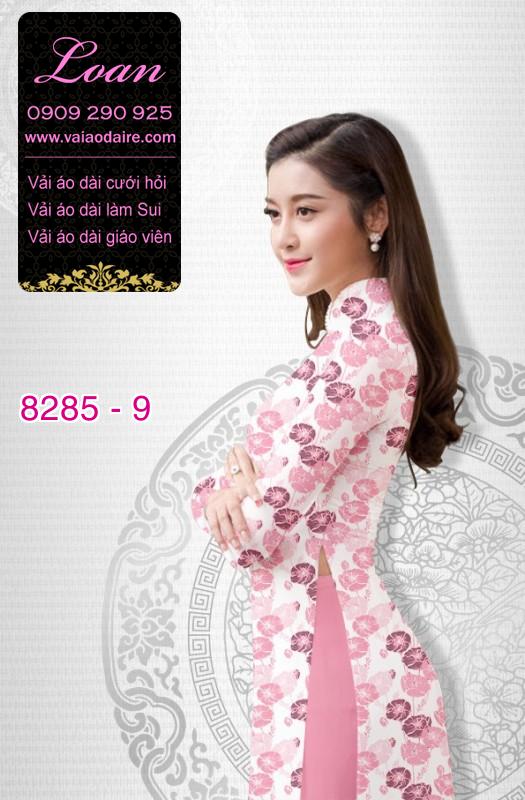 Vải áo dài hoa nhí