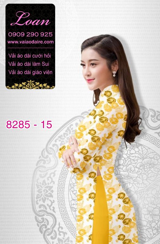 Vải áo dài hoa nhí