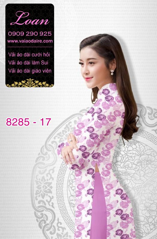 Vải áo dài hoa nhí