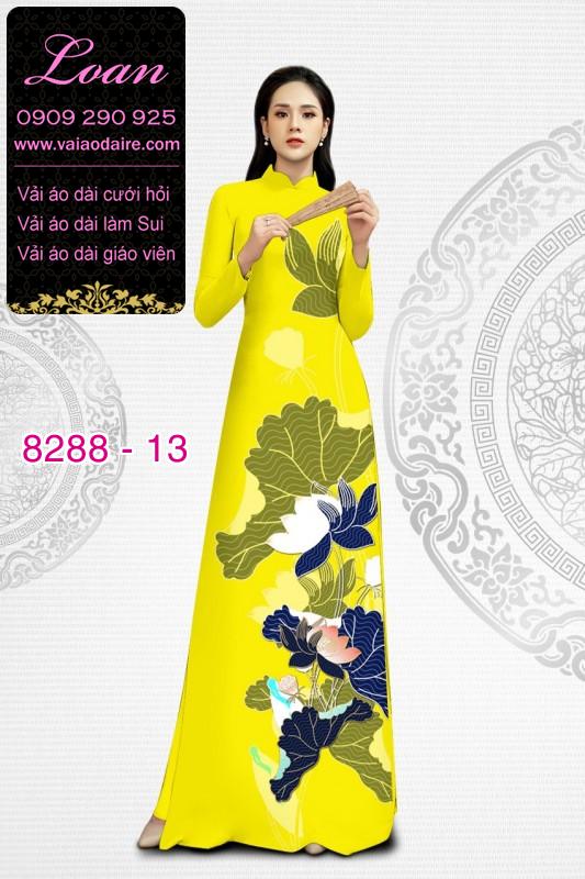 Vải áo dài hoa Sen