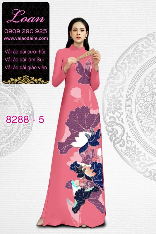 Vải áo dài hoa Sen