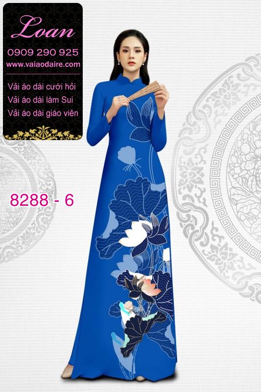 Vải áo dài hoa Sen