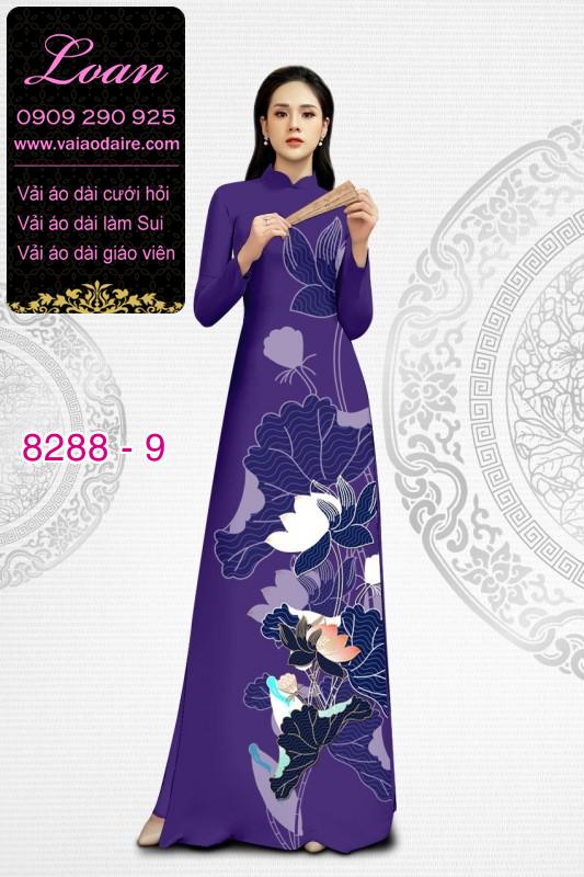 Vải áo dài hoa Sen